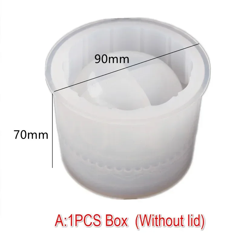 Cosmetic Cup Resin Mold Silicone Storage Box Mold Epoxy Casting DIY Resin Craft Kit Bottle Display Jewelry Container Candlest - Image 5