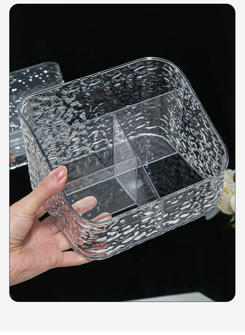 A set of transparent cosmetic storage box, plastic cosmetic storage box, cosmetic table, lipstick ice frame, skin care products, - Image 7