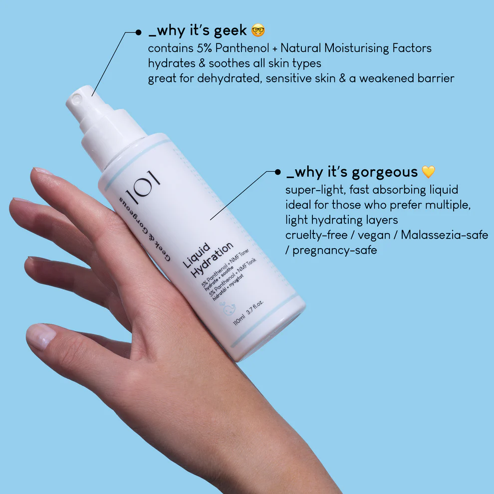 Geek & Gorgeous 101 Liquid Hydration Toner - Image 2