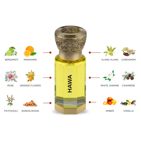 Swiss Arabian Hawa Concentrated Perfume Oil – 12ml - Image 2